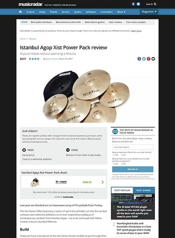 MusicRadar.com Istanbul Agop Xist Power Pack MusicRadar.com Istanbul Agop Xist Power Pack