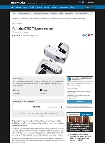 MusicRadar.com Yamaha DT50 Triggers MusicRadar.com Yamaha DT50 Triggers