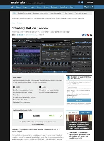 MusicRadar.com Steinberg HALion 6 MusicRadar.com Steinberg HALion 6