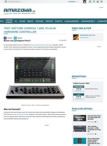 Amazona.de Softube Console 1 MKII Amazona.de Softube Console 1 MKII