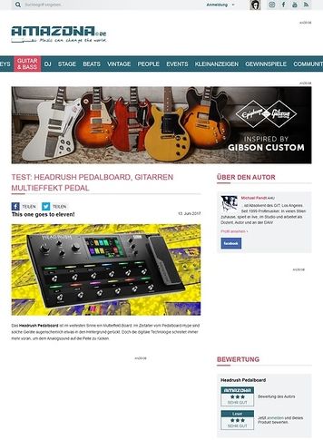 Amazona.de Headrush Pedalboard Amazona.de Headrush Pedalboard