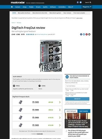 MusicRadar.com DigiTech FreqOut MusicRadar.com DigiTech FreqOut