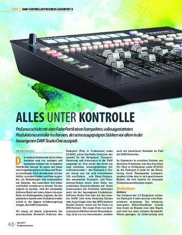 Professional Audio Presonus Faderport 8 Professional Audio Presonus Faderport 8