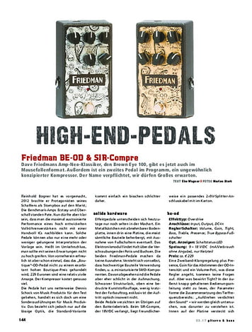 Gitarre & Bass Friedman BE-OD + SIR-Compre Gitarre & Bass Friedman BE-OD + SIR-Compre
