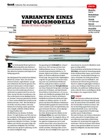 Sticks rohema 5a drumsticks Sticks rohema 5a drumsticks