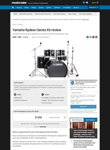 MusicRadar.com Yamaha Rydeen Series Kit MusicRadar.com Yamaha Rydeen Series Kit