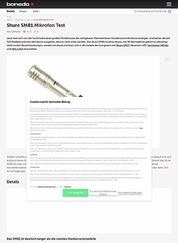 Bonedo.de Shure SM81 Bonedo.de Shure SM81