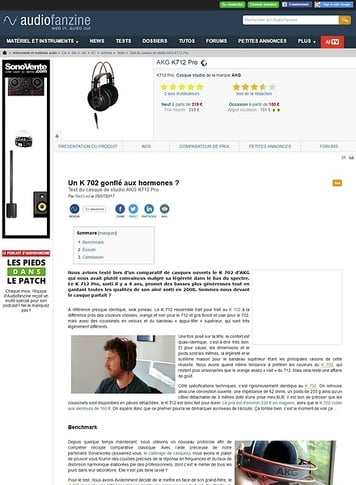 Audiofanzine.com AKG K712 Pro Audiofanzine.com AKG K712 Pro
