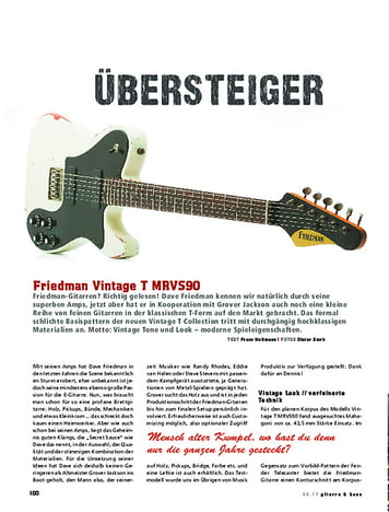 Gitarre & Bass Friedman Vintage T Gitarre & Bass Friedman Vintage T