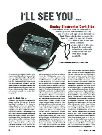 Gitarre & Bass Keeley Electronics Dark Side Gitarre & Bass Keeley Electronics Dark Side