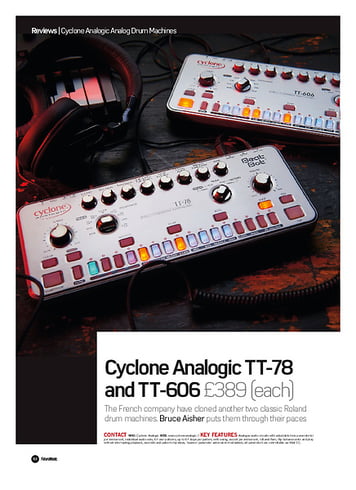Future Music Cyclone Analogic TT-78 and TT-606 Future Music Cyclone Analogic TT-78 and TT-606