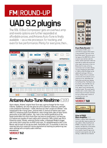 Future Music Antares Auto-Tune Realtime Future Music Antares Auto-Tune Realtime