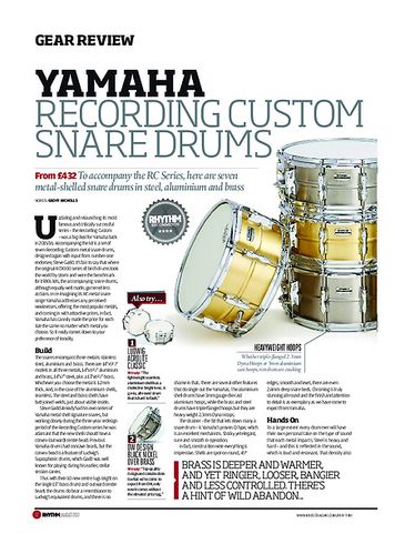 Rhythm Yamaha Recording Custom Snare Drums Rhythm Yamaha Recording Custom Snare Drums