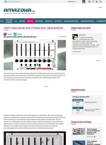 Amazona.de Analogue Solutions EKG Amazona.de Analogue Solutions EKG
