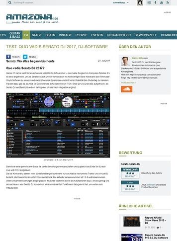 Amazona.de Quo vadis Serato DJ 2017 Amazona.de Quo vadis Serato DJ 2017