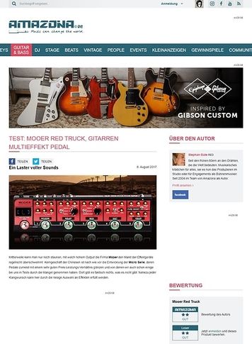 Amazona.de Mooer Red Truck Amazona.de Mooer Red Truck