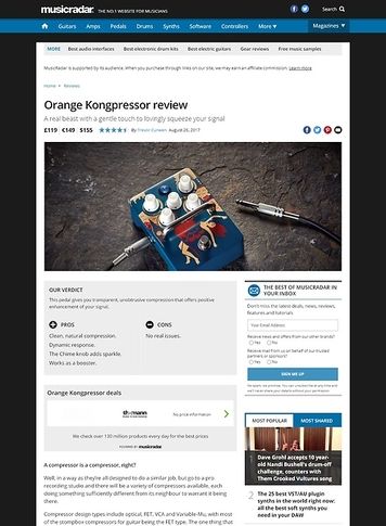 MusicRadar.com Orange Kongpressor MusicRadar.com Orange Kongpressor