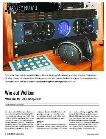 Sound & Recording Manley Nu Mu Sound & Recording Manley Nu Mu