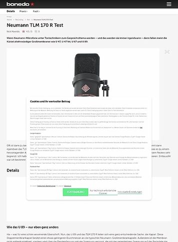 Bonedo.de Neumann TLM 170 R Bonedo.de Neumann TLM 170 R
