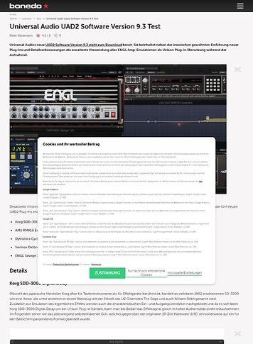Bonedo.de Universal Audio UAD2 Software Version 9.3 Bonedo.de Universal Audio UAD2 Software Version 9.3