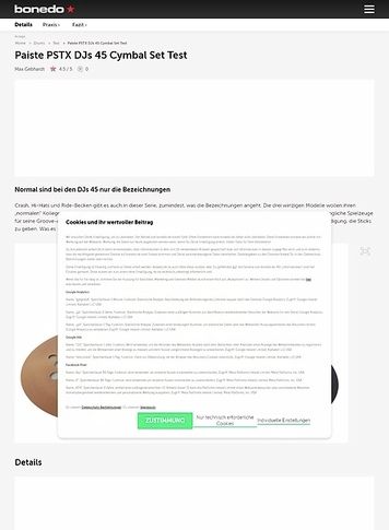 Bonedo.de Paiste PSTX DJs 45 Cymbal Set Bonedo.de Paiste PSTX DJs 45 Cymbal Set