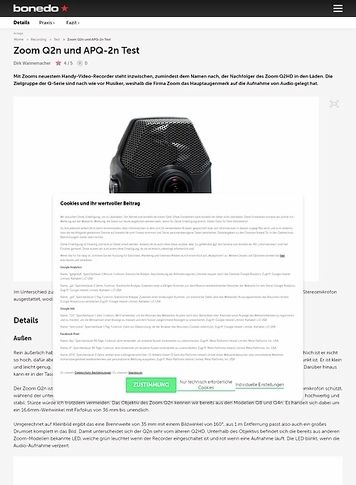 Bonedo.de Zoom Q2n und APQ-2n Bonedo.de Zoom Q2n und APQ-2n