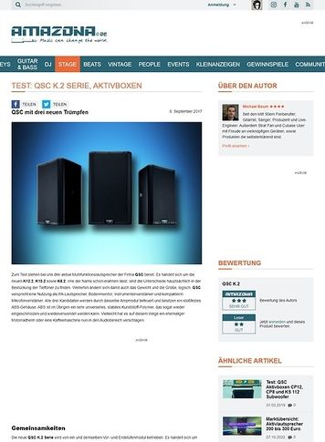 Amazona.de QSC K.2 Serie Amazona.de QSC K.2 Serie