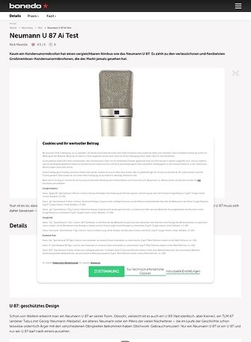 Bonedo.de Neumann U 87 Ai Bonedo.de Neumann U 87 Ai