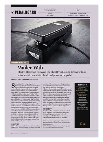 Guitarist Electro-Harmonix Wailer Wah Guitarist Electro-Harmonix Wailer Wah