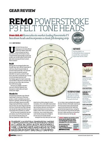 Rhythm Remo PowerStroke P3 Felt Tone Heads Rhythm Remo PowerStroke P3 Felt Tone Heads