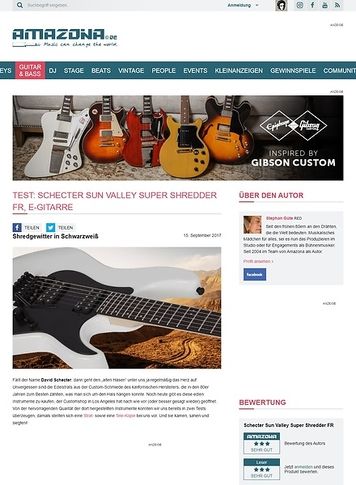 Amazona.de Schecter Sun Valley Super Shredder FR Amazona.de Schecter Sun Valley Super Shredder FR