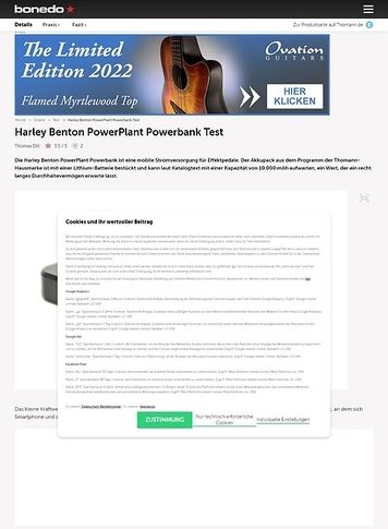 Bonedo.de Harley Benton PowerPlant Powerbank Bonedo.de Harley Benton PowerPlant Powerbank