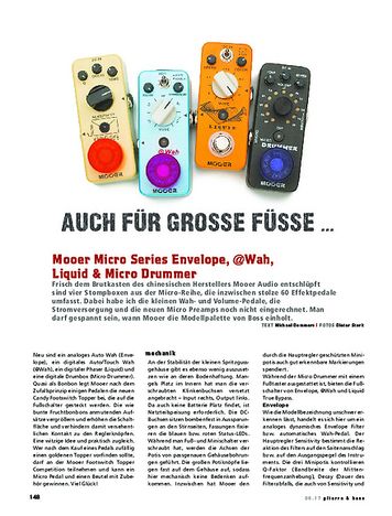 Gitarre & Bass Mooer Micro Series Envelope, @Wah, Liquid & Micro Drummer Gitarre & Bass Mooer Micro Series Envelope, @Wah, Liquid & Micro Drummer