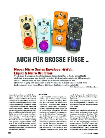 Gitarre & Bass Mooer Micro Series Envelope, @Wah, Liquid & Micro Drummer Gitarre & Bass Mooer Micro Series Envelope, @Wah, Liquid & Micro Drummer