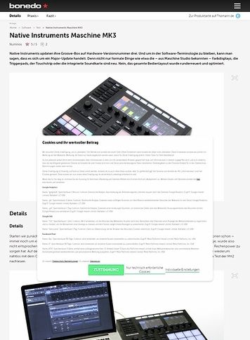 Bonedo.de Native Instruments Maschine MK3 Bonedo.de Native Instruments Maschine MK3