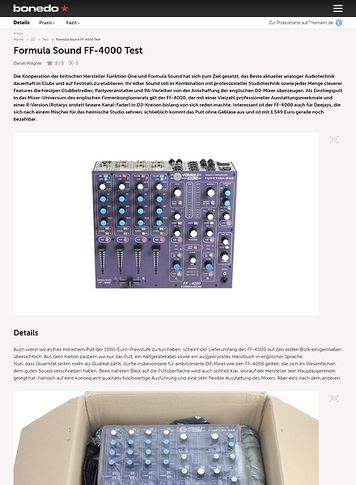Bonedo.de Formula Sound FF-4000 Bonedo.de Formula Sound FF-4000