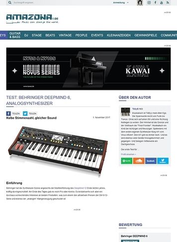 Amazona.de Behringer Deep Mind 6 Amazona.de Behringer Deep Mind 6