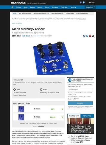 MusicRadar.com Meris Mercury 7 MusicRadar.com Meris Mercury 7