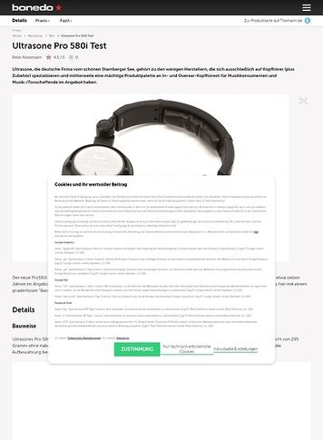 Bonedo.de Ultrasone Pro 580i Bonedo.de Ultrasone Pro 580i