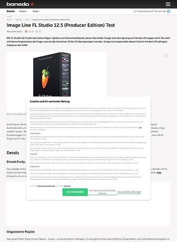 Bonedo.de Image Line FL Studio 12.5 (Producer Edition) Bonedo.de Image Line FL Studio 12.5 (Producer Edition)