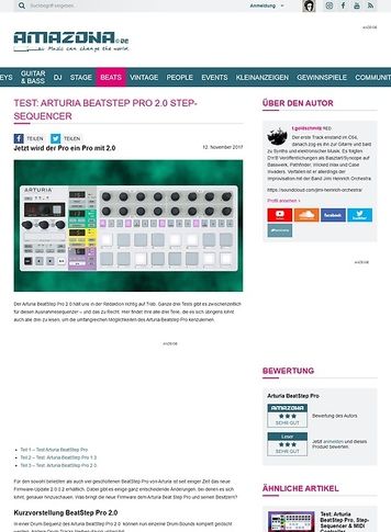Amazona.de Arturia BeatStep Pro 2.0 Amazona.de Arturia BeatStep Pro 2.0