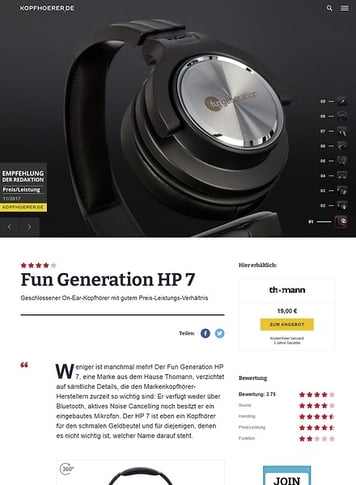 Kopfhoerer.de Fun Generation HP-7 Kopfhoerer.de Fun Generation HP-7