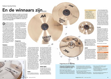 slagwerkkrant.nl Sabian Cymbal Vote slagwerkkrant.nl Sabian Cymbal Vote