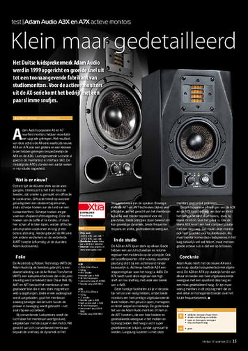 interface.nl Adam Audio A3X en A7X actieve monitors interface.nl Adam Audio A3X en A7X actieve monitors