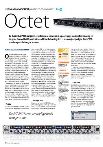 interface.nl Audient ASP880 preamp en ad-converter interface.nl Audient ASP880 preamp en ad-converter