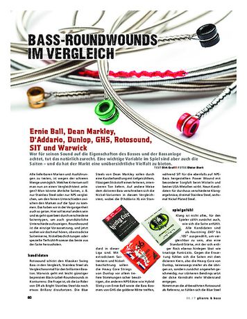 Gitarre & Bass Bass-Roundwounds im Vergleich Gitarre & Bass Bass-Roundwounds im Vergleich