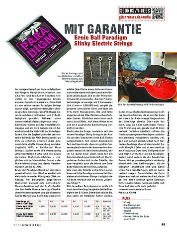 Gitarre & Bass Ernie Ball Paradigm Slinky Electric Strings Gitarre & Bass Ernie Ball Paradigm Slinky Electric Strings