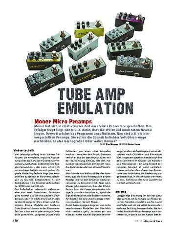 Gitarre & Bass Mooer Micro Preamps Gitarre & Bass Mooer Micro Preamps