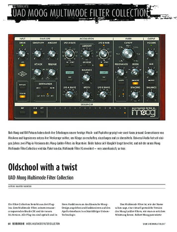 Sound & Recording UAD Moog Multimode Filter Collection Sound & Recording UAD Moog Multimode Filter Collection
