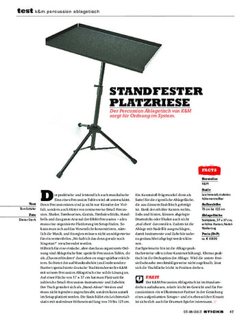 Sticks K&M Percussion Ablagetisch Sticks K&M Percussion Ablagetisch